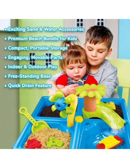 Mesa de Arena y Agua Classic Sand & Play 24 Piezas para Niños