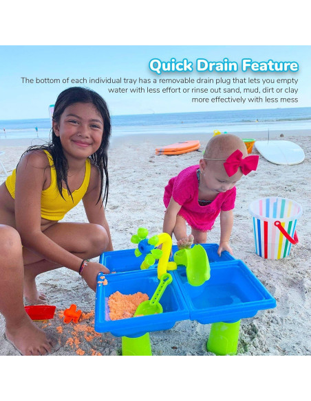 Mesa de Arena y Agua Classic Sand & Play 24 Piezas para Niños