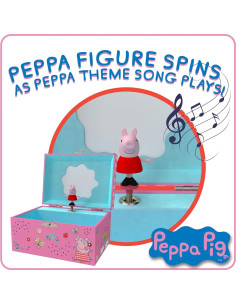 Caja de Joyería Musical Peppa Pig - 15.2x11.9x8.9 cm 2