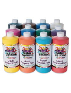 Pintura Tempera Líquida S&S Worldwide 12 Colores 11.4 L