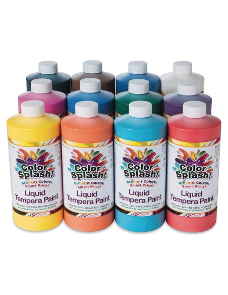 Pintura Tempera Líquida S&S Worldwide 12 Colores 11.4 L