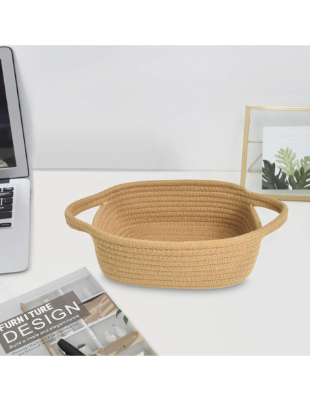 Cesta de Almacenamiento ABenkle Mini Algodón Boho 20x15x8 cm