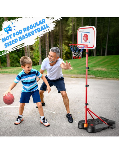 HopeRock Set 2 en 1 Canasta de Baloncesto y Béisbol Ajustable