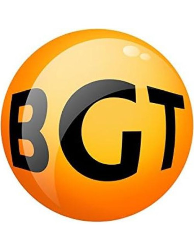 Juego de 2 canicas de vidrio BGT 35 mm con burbujas