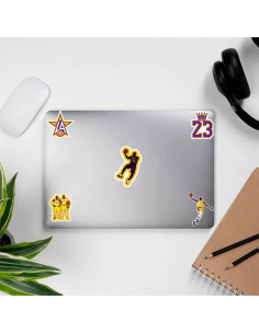 33 Calcomanías de Los Ángeles Lakers PVC Impermeables 2