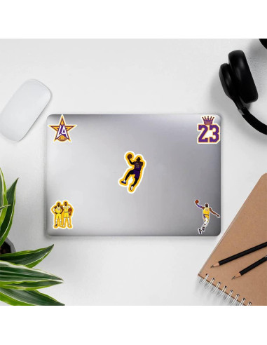 33 Calcomanías de Los Ángeles Lakers PVC Impermeables