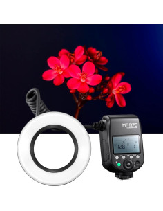 Flash Anular LED Macro Godox MF-R76 76Ws 660 Flashes Canon Nikon Sony 2