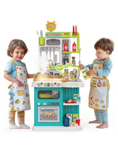 Juego de Cocina para Niños Max & Deril 96 Piezas Verde