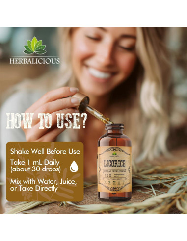 Extracto de Raíz de Regaliz Orgánico Herbalicious 59.15 ml
