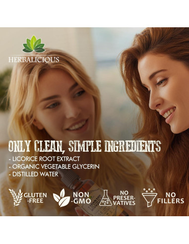Extracto de Raíz de Regaliz Orgánico Herbalicious 59.15 ml