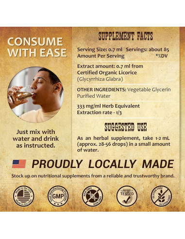 Extracto de Raíz de Regaliz Orgánico Herbalicious 59.15 ml