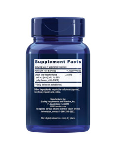 Extracto de Té Verde Mega Descafinado Life Extension 100 Cápsulas 2