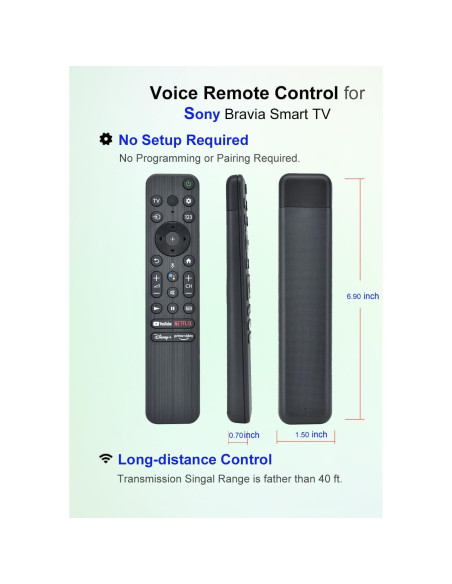 Control Remoto de Voz Universal Sony Bravia 4K 8K 2021-2023 Control Remoto de Voz Universal Sony Bravia 4K 8K 2021-2023