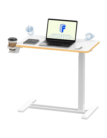 Escritorio de pie móvil FLEXISPOT ajustable 66-106 cm Arce Blanco
