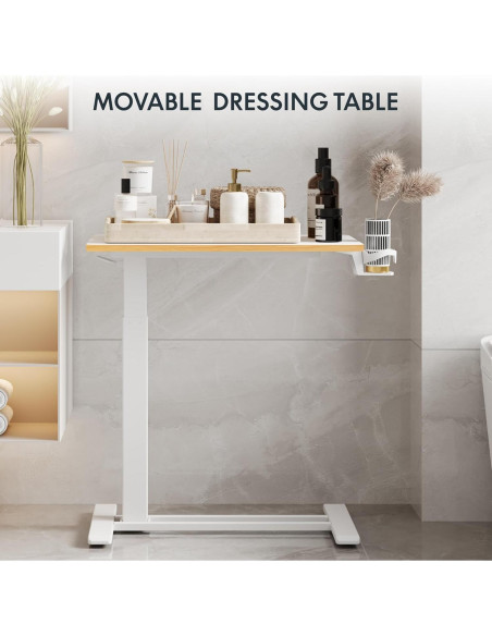 Escritorio de pie móvil FLEXISPOT ajustable 66-106 cm Arce Blanco