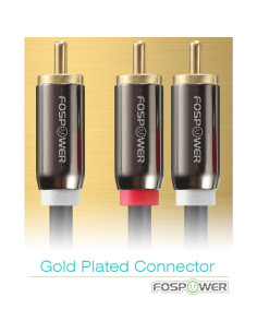 Adaptador RCA Y FosPower 1.83m Macho a 2 Macho Audio Estéreo 2