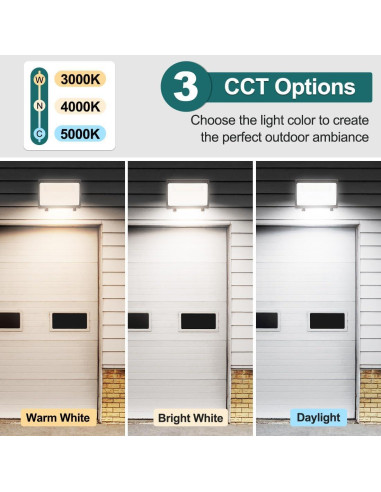 Luz de Paquete de Pared LED Kadision 120W Regulable 15600lm