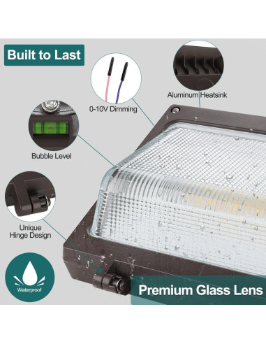 Luz de Paquete de Pared LED Kadision 120W Regulable 15600lm