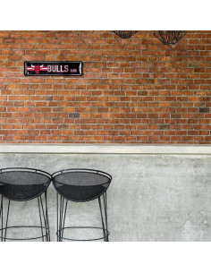 Cartel de Metal Rico Industries Chicago Bulls 10x38 cm 2
