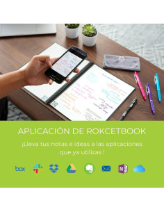 Cuaderno Inteligente Rocketbook EVR-L 28x21.6 cm Azul 2