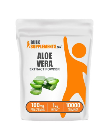 Extracto de Aloe Vera en Polvo BulkSupplements 1kg Vegano