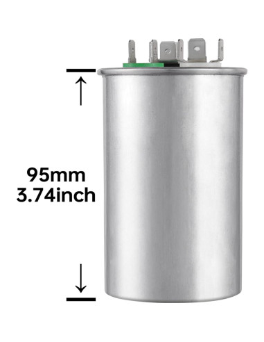 Capacitor BOJACK CBB65 50+10 uF 440V para Aire Acondicionado