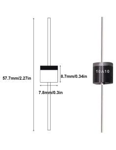 Kit de Diodos Rectificadores Tnisesm 6A10 10A10 20A10 1000V 2
