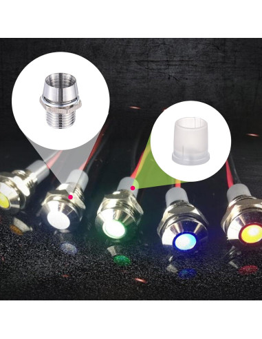 30 Soportes LED de 5mm InnoHHustle de Cobre para Panel