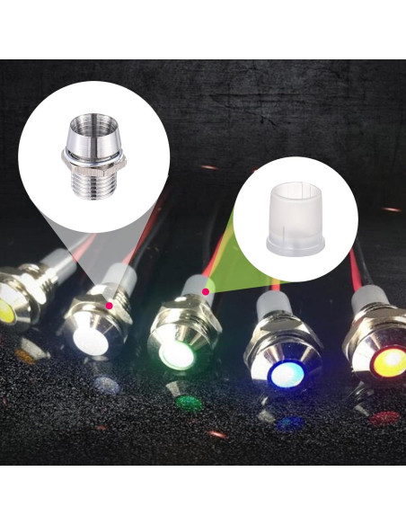 30 Soportes LED de 5mm InnoHHustle de Cobre para Panel