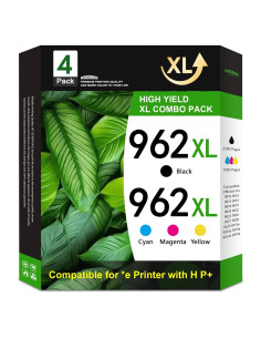 Cartuchos de Tinta 962XL Mooxrbog - Alto Rendimiento 4 Piezas