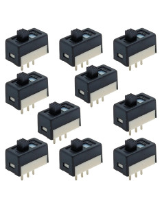 Paquete de 10 Interruptores Deslizantes Mini SPDT EX ELECTRONIX