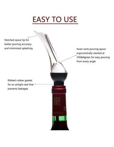 Aireador de Vino Altatac Woodpecker con Estuche - Sin Goteo