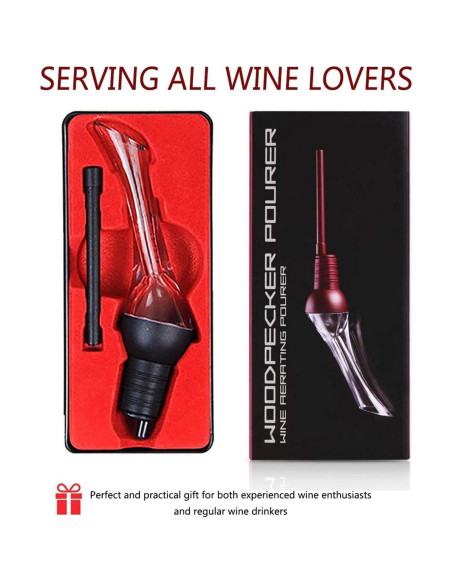 Aireador de Vino Altatac Woodpecker con Estuche - Sin Goteo