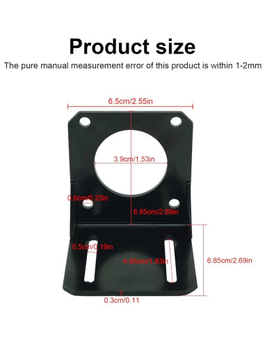 Soporte Fijo para Motor Paso a Paso Nema 23 Genérico - 4 Piezas