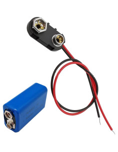 Clip Conector de Batería 9V NUEAYMS - 10 Pcs Pigtail 2