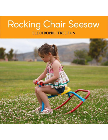 Caballo Balancín PLATPORTS para Niños - Juguete Seguro Rojo