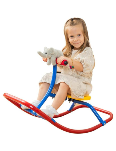 Caballo Balancín PLATPORTS para Niños - Juguete Seguro Rojo