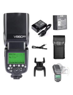 Flash Godox V860II-C E-TTL para Canon - GN60, 1.5s Reciclaje