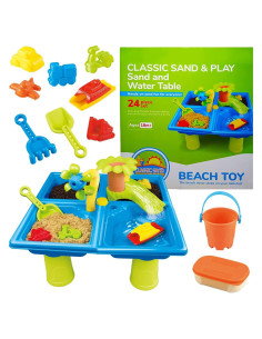 Mesa de Arena y Agua Classic Sand & Play 24 Piezas para Niños