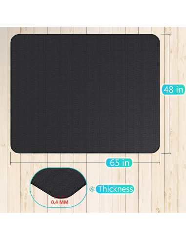 Alfombrilla para Parrilla UBeesize 65x48 cm Doble Cara Resistente