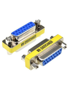 Adaptador DB15 Hembra a Hembra FOWNRINAJI 2 Pcs Conector Serial