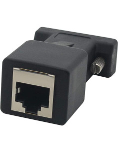 Adaptador DB9 RS232 Macho a RJ45 Hembra YIOVVOM 2