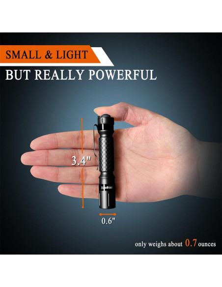 Mini Linterna LED 180 Lúmenes AAclass Compacta Resistente Agua Mini Linterna LED 180 Lúmenes AAclass Compacta Resistente Agua