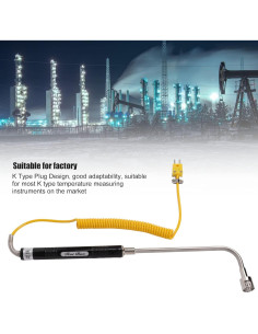 Sonda de Termopar Tipo K LiebeWH con Mango Aislado 300C 2