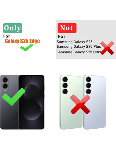 Funda Transparente Mate Ftonglogy para Samsung Galaxy S25 Edge - Diseño Floral Orejas de Gato