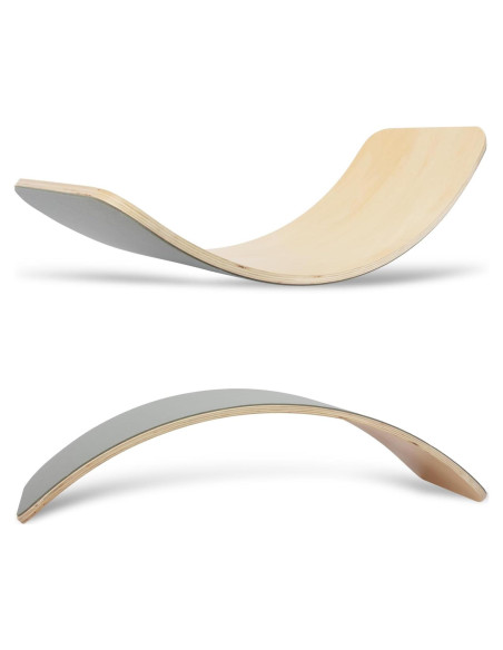 Tabla de Equilibrio de Madera Natural Woodenfun 83.82 cm Gris Tabla de Equilibrio de Madera Natural Woodenfun 83.82 cm Gris