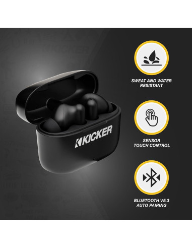 Auriculares KICKER TWS2 Inalámbricos Bluetooth con Micrófono