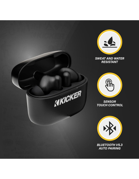 Auriculares KICKER TWS2 Inalámbricos Bluetooth con Micrófono