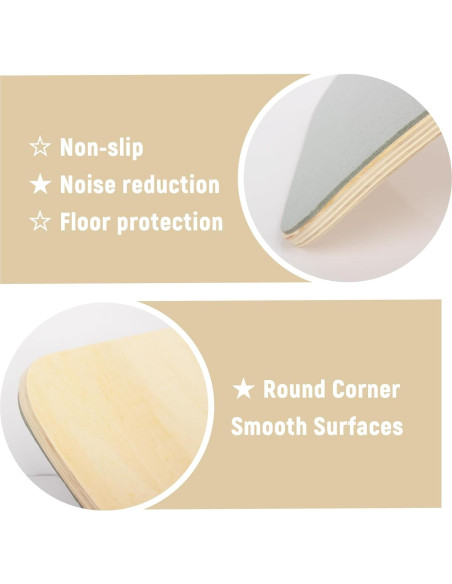 Tabla de Equilibrio de Madera Natural Woodenfun 83.82 cm Gris Tabla de Equilibrio de Madera Natural Woodenfun 83.82 cm Gris