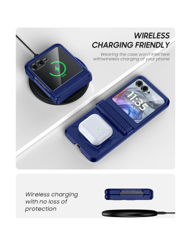 Funda Vizvera para Motorola Razr 2025 con Protector de Pantalla